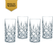 vaso alto de cristal